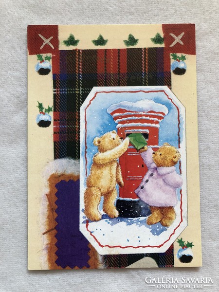 Karácsonyi képeslap, postatiszta