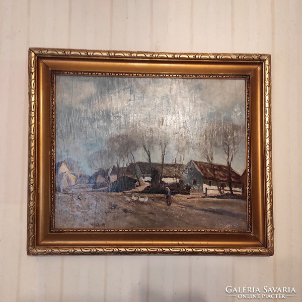 Gyula Várady, a listed good quality painting was also shown at the auction! Transcarpathian Hungarian painter
