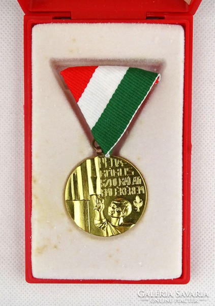 1H906 Teacher Service Commemorative Medal Gilded Metal Plaque