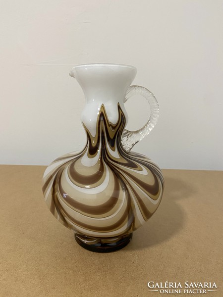 Muranoi üveg váza kancsó kiöntő kanna