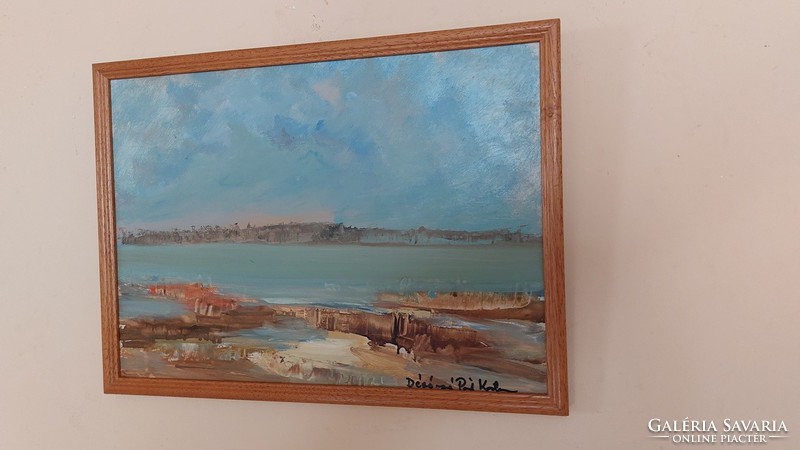(K) a beautiful painting by Katalin Dévényiné Pál with a 37x27 cm frame