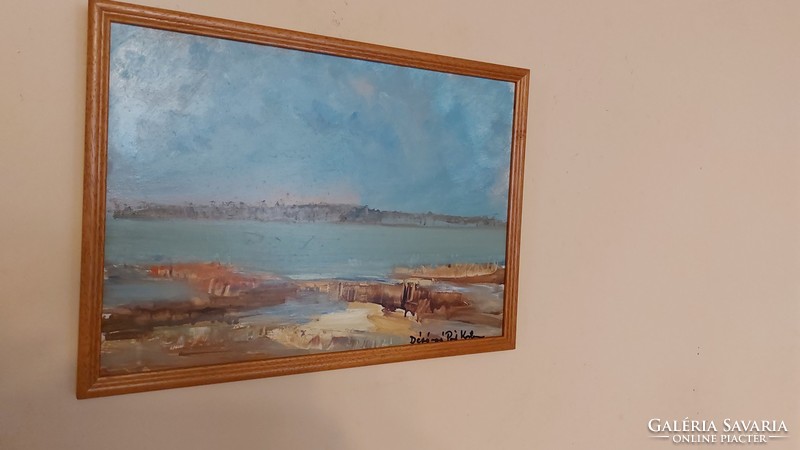 (K) a beautiful painting by Katalin Dévényiné Pál with a 37x27 cm frame