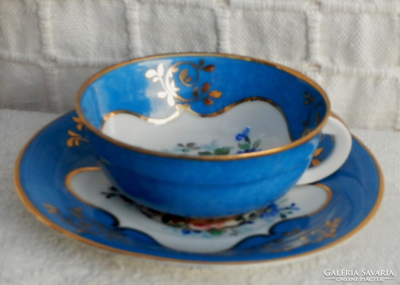 Sevres porcelain tea set / French /