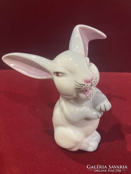 Raven house porcelain bunny with applause