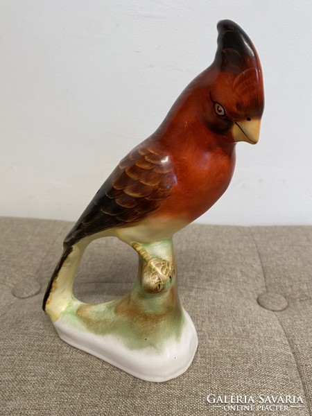 Bodrogkeresztúr ceramic parrot a7