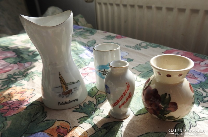 Mini vases - memorial vases and hand-painted vases - Balatonberény - sculpture - Balatonfüred