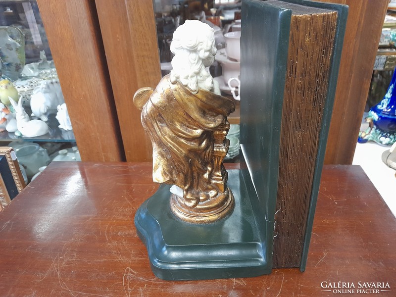 Old putto figural bookend.