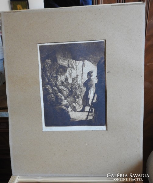 István Drahos - Frisian Beg - extremely rare etching