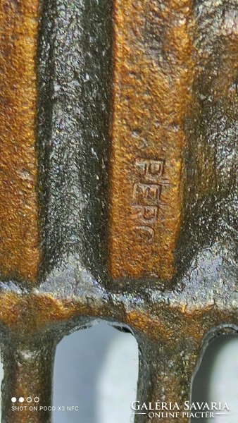 Percz János nagy méretű bronz fali dísz