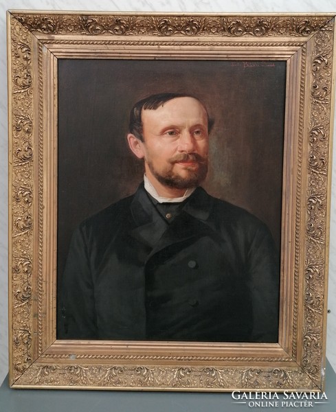 Bihari Sándor  (1855- 1903)Férfi Portré
