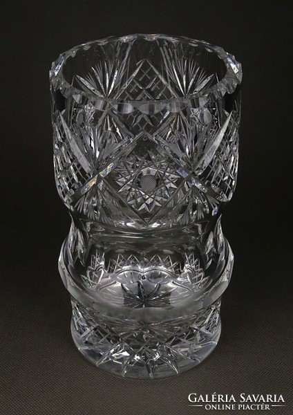 1H692 large polished lead crystal vase flower vase 20 cm