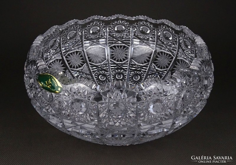 1H688 large crystal tableware serving bowl fruit bowl 22 cm