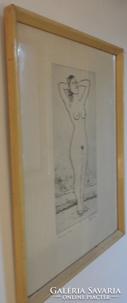 Wedge Alexander - bathing - nude - etching 51/100