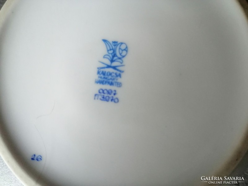 Kalocsai porcelán bonbonier nagy 13 cm