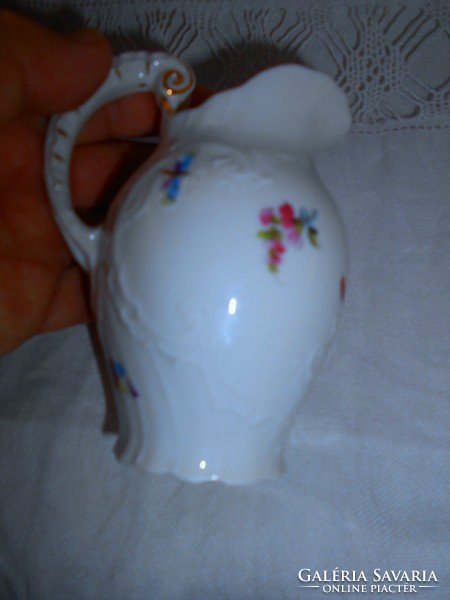 Antique Viennese (altwien) porcelain hand painted cream jug