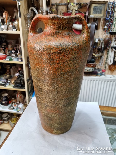 Applied art ceramic floor vase