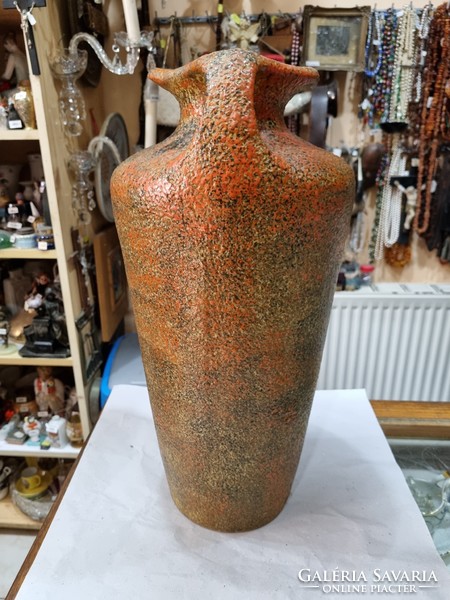 Applied art ceramic floor vase