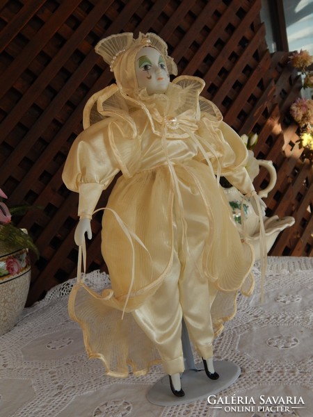 Venetian harleqiun porcelain doll