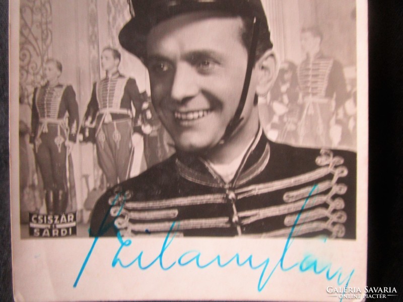 Autograph dedicated 1939 photo photo lászló szilassy actor old hungarian filmap photo 1942 autogra