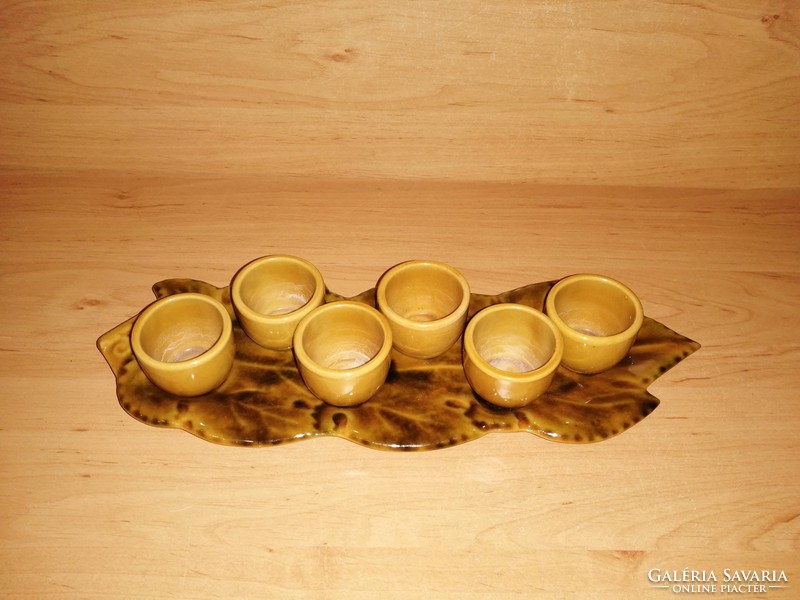 Magyarszombatfai ceramic liqueur set (7 / k)