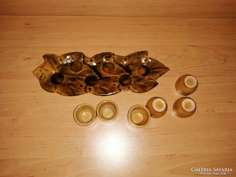 Magyarszombatfai ceramic liqueur set (7 / k)