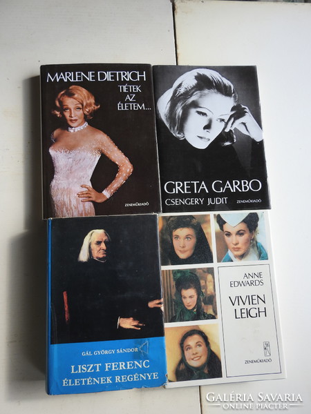 Liszt Ferenc - Greata Garbo - Marlene Dietrich - Vivien Leigh - életrajzok zene -film