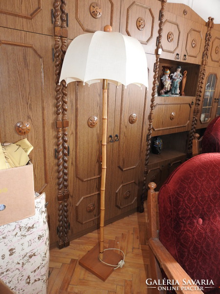 Vintage reed floor lamp - rare piece