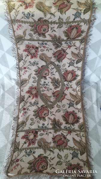 Large patterned old tapestry tablecloth 2. (M2311)