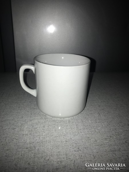 Porcelain monochrome white zsolnay cup mug