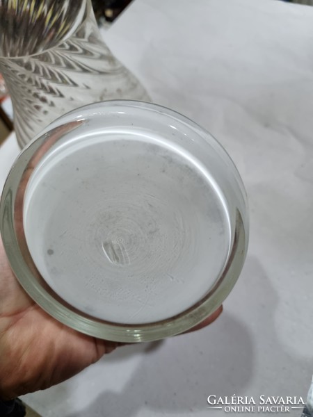 Glass candle holder