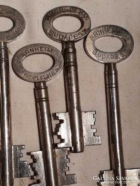 6pcs arnheim budapest old safe key