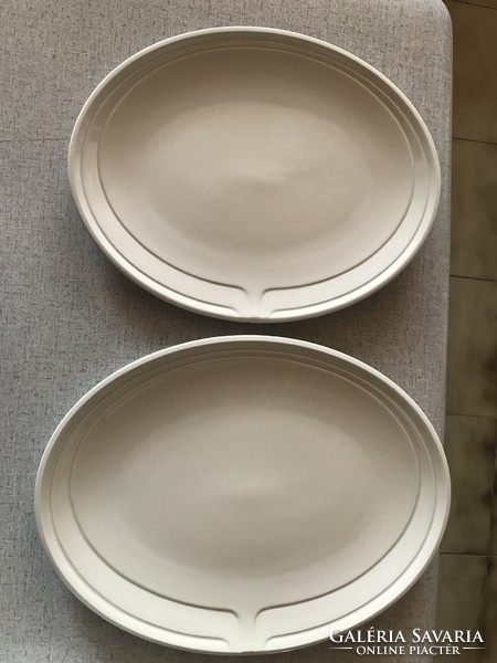 2 pieces of beautiful oval serving platter - roasted English porcelain