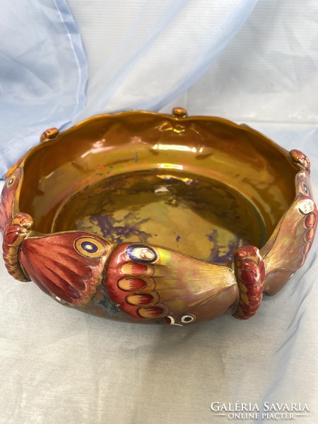 Zsolnay butterfly bowl