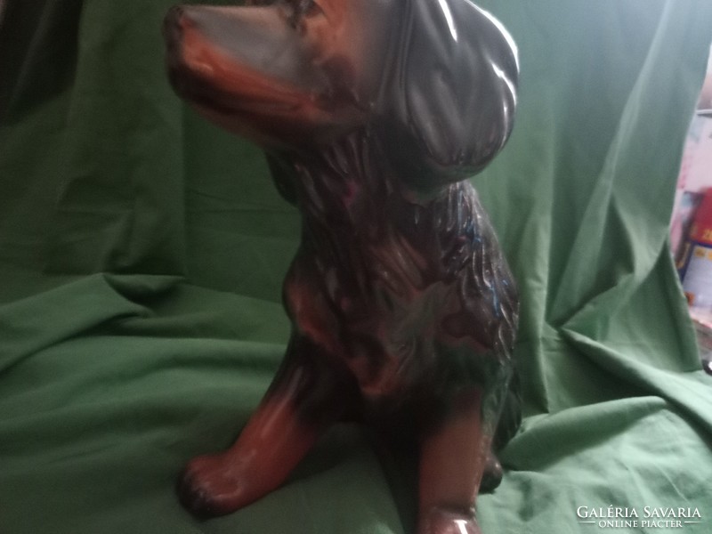 Huge antique lifelike dog statue