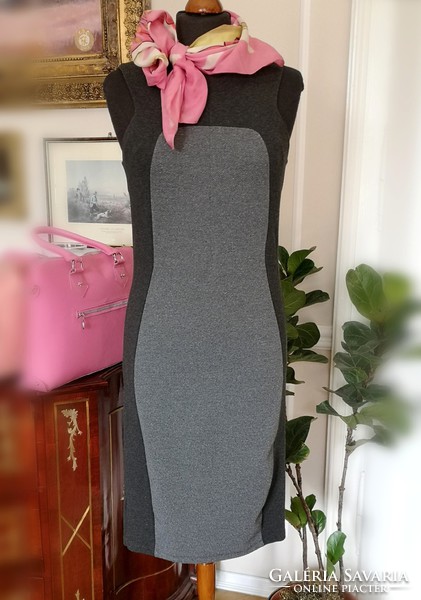 Next 38's highlighter knit dress, combined gray style