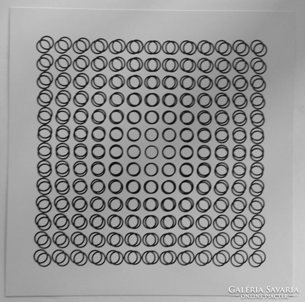 Victor Vasarely 3D kinetikus képe 1973, I. számű darab