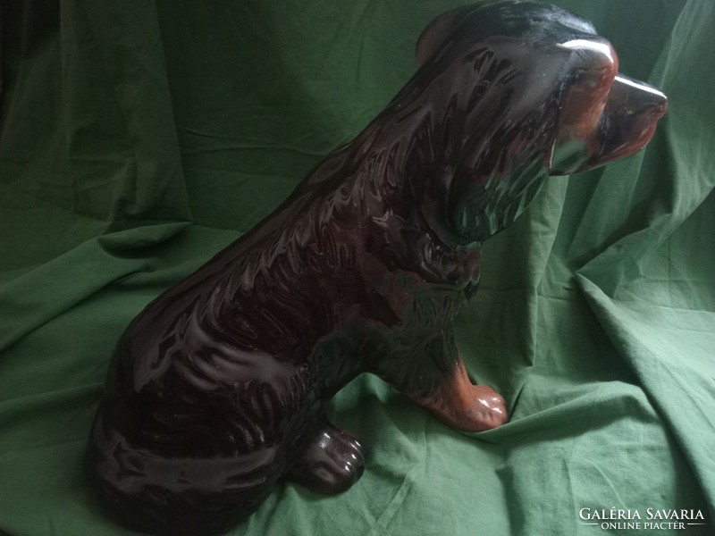 Huge antique lifelike dog statue