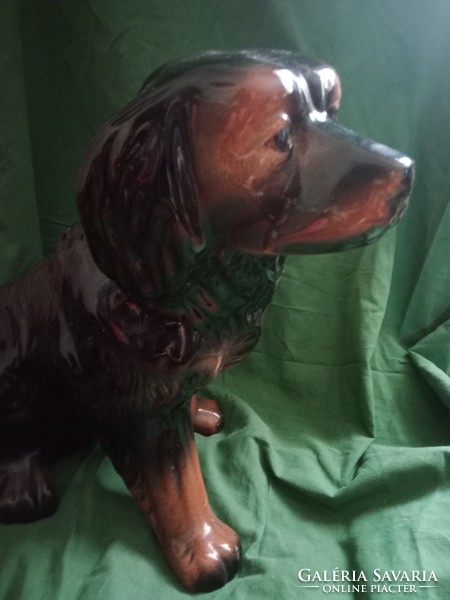 Huge antique lifelike dog statue