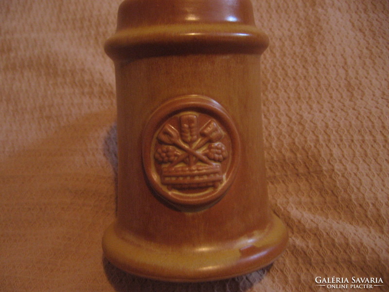 Kálaszos ceramic brown jug ww or mm