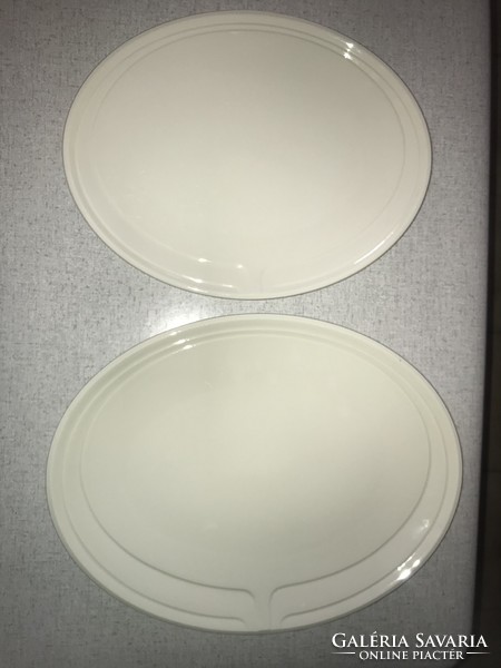 2 pieces of beautiful oval serving platter - roasted English porcelain