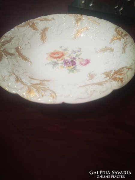 Antique meisenn neo-rocochet plate gilded