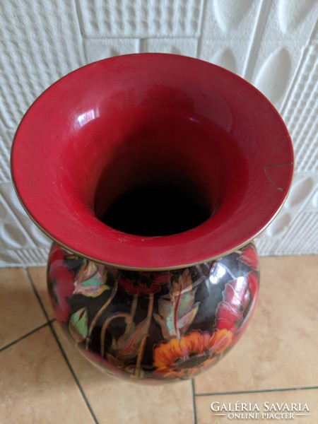 Multi-fire zsolnay floor vase (52cm)