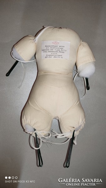 Vintage baba test vászon baba készítéshez alkatrész