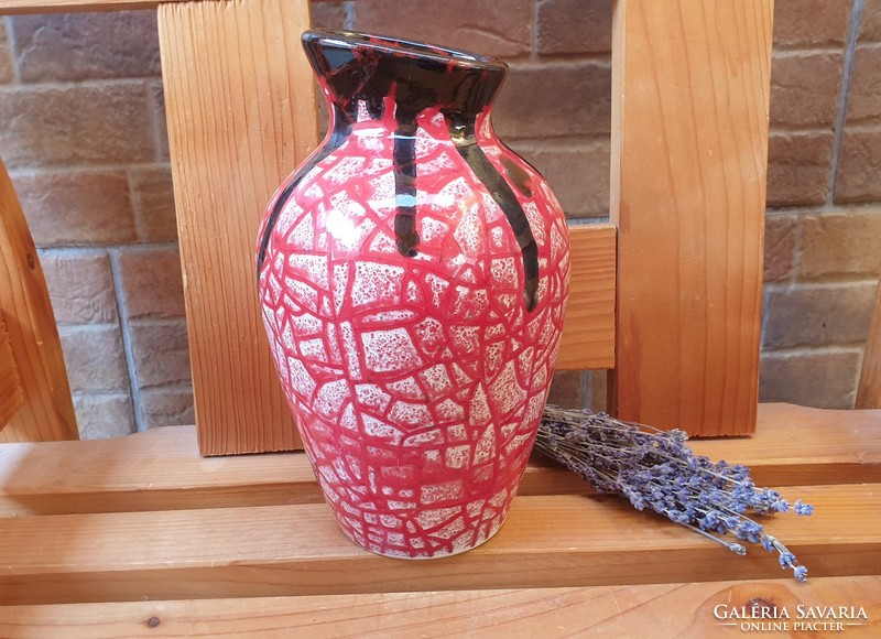Shredded glazed vase boots with margit