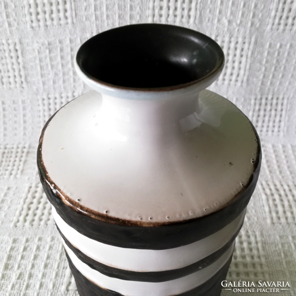 Mid-century web haldensleben 3087a retro german ceramic vase from the 60s