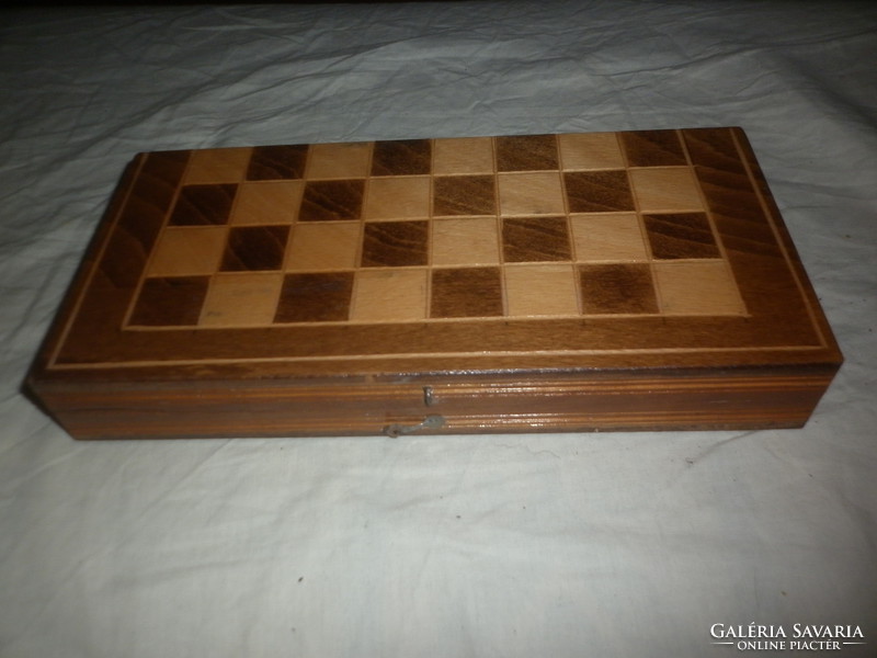 Old wooden chess set