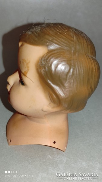 It's worth it now!! Antique French head and shoulders celluloid doll head from the early 1900s for the attention of doll collectors