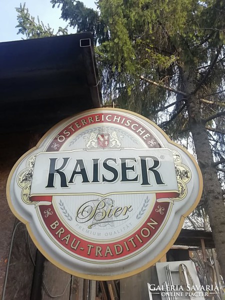 Kaiser large illuminated billboard with wall bracket