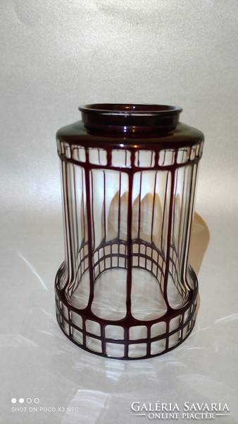 Antique Arts and Crafts Jugendstil Otto Prutscher glass lamp bulb rarity from 1907