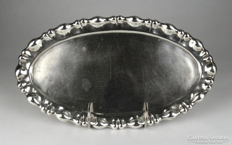 1H737 old blister 800 silver oval shaped serving tray tray 230 g